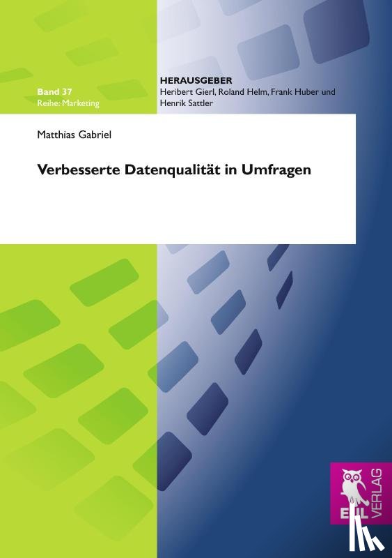 Gabriel, Matthias - Verbesserte Datenqualität in Umfragen
