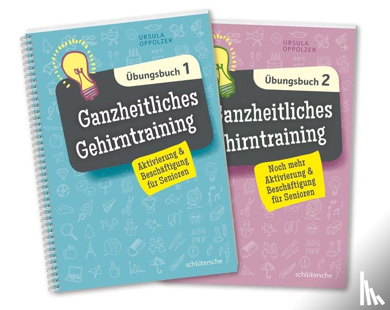 Oppolzer, Ursula - Ganzheitliches Gehirntraining Übungsbücher 1+2 im Set