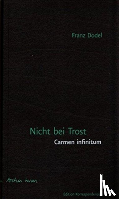 Dodel, Franz - NICHT BEI TROST