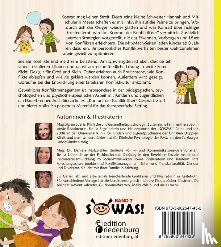 Eder, Sigrun, Molzbichler, Daniela, Gasser, Evi - Konrad, der Konfliktlöser - Clever streiten und versöhnen