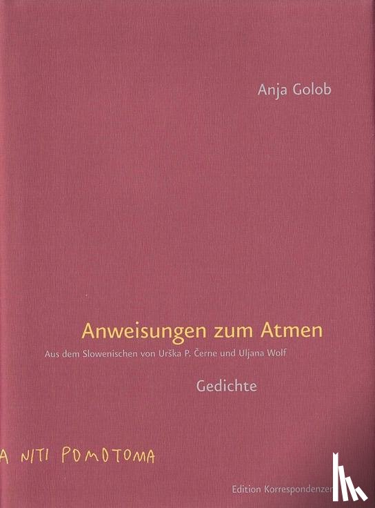 Golob, Anja - Anweisungen zum Atmen