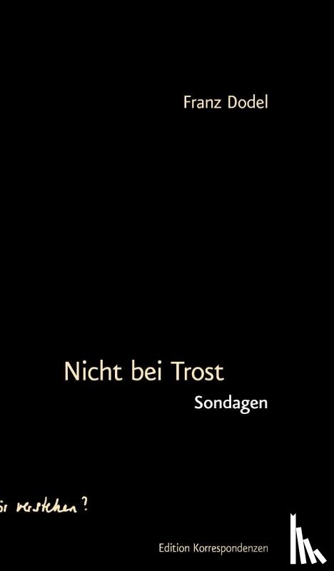 Dodel, Franz - Nicht bei Trost
