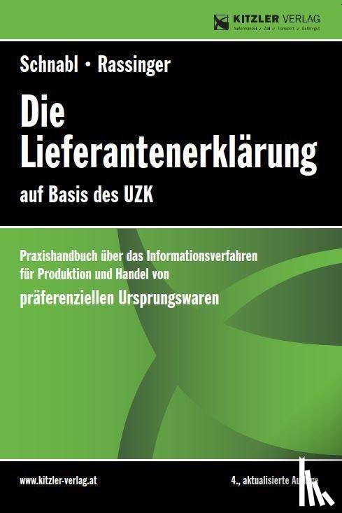 Rassinger, Andreas, Schnabl, Rudolf - Die Lieferantenerklärung