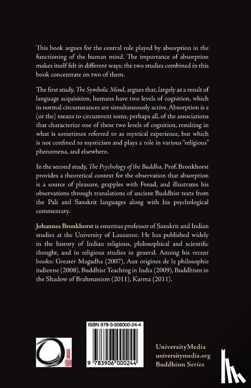 Bronkhorst, Johannes - Absorption. Human Nature and Buddhist Liberation