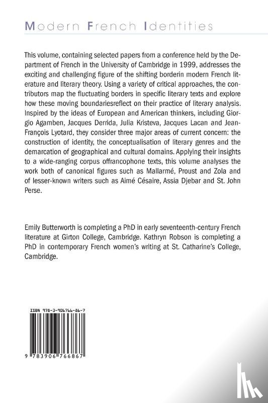  - Shifting Borders