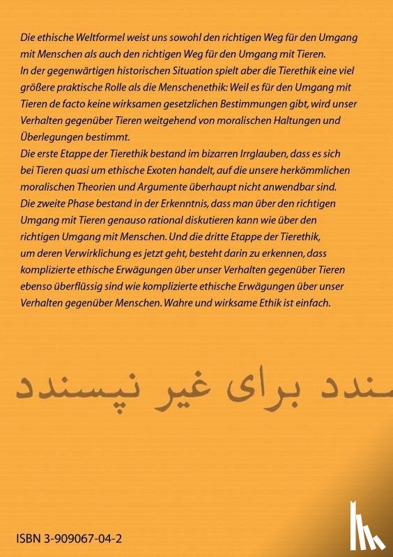 Kaplan, Helmut F - Die Ethische Weltformel