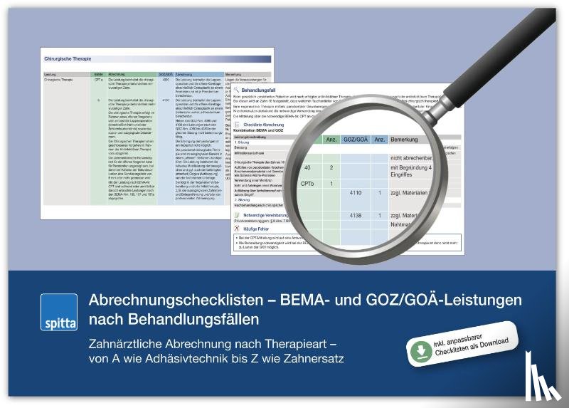 Kolkman, Jessica - Abrechnungschecklisten - BEMA- und GOZ/GOÄ-Leistungen nach Behandlungsfällen
