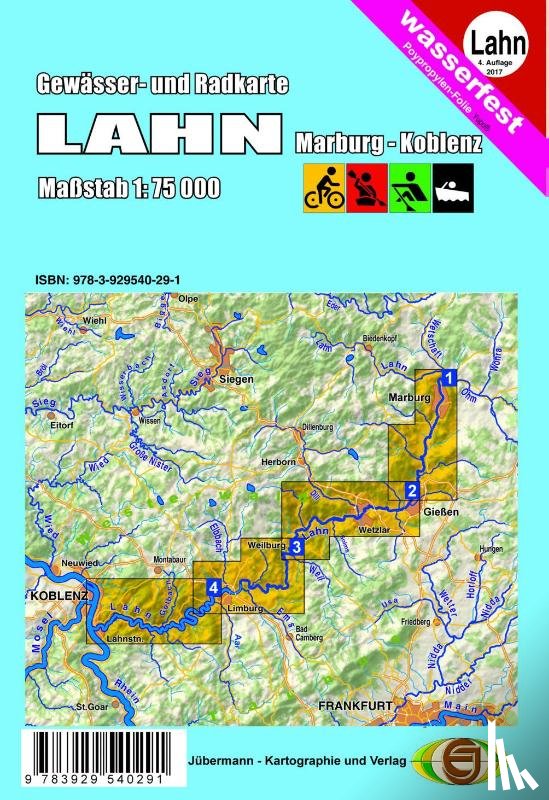  - Gewässerkarte Lahn 1:75 000