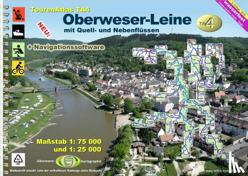 Jübermann, Erhard - TourenAtlas 04. Oberweser-Leine Wasserwandern 1 : 75 000