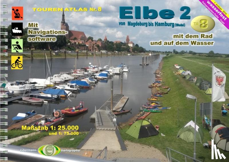  - TourenAtlas 08 Elbe-2 von Magdeburg bis Hamburg