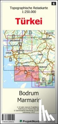 Mollenhauer, Jens Uwe - Bodrum - Marmaris - Topographische Reisekarte 1:250.000 Türkei (Blatt 6)