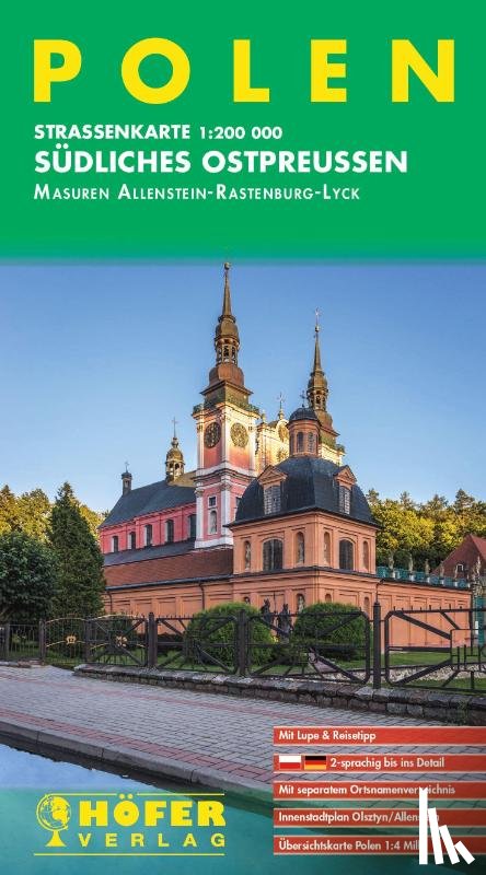  - Höfer Straßenkarte PL 010 Polen - Südliches Ostpreussen 1:200.000