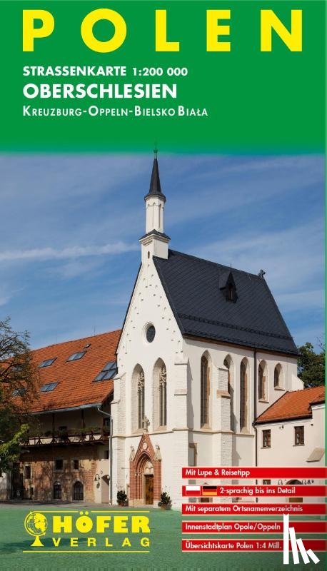  - Höfer Polen PL007. Oberschlesien 1 : 200 000. Straßenkarte