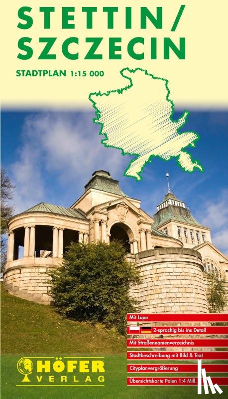  - Höfer Polen SP016. Stadtplan Stettin/Szczecin 1 : 15 000