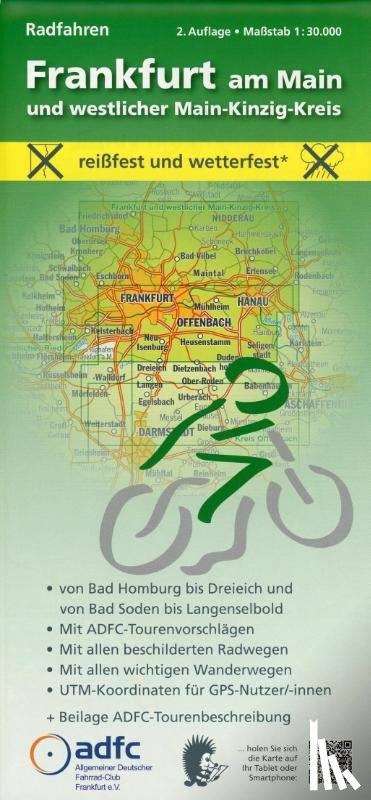  - Frankfurt am Main und westlicher Main-Kinzig-Kreis. Radfahren 1 : 30 000