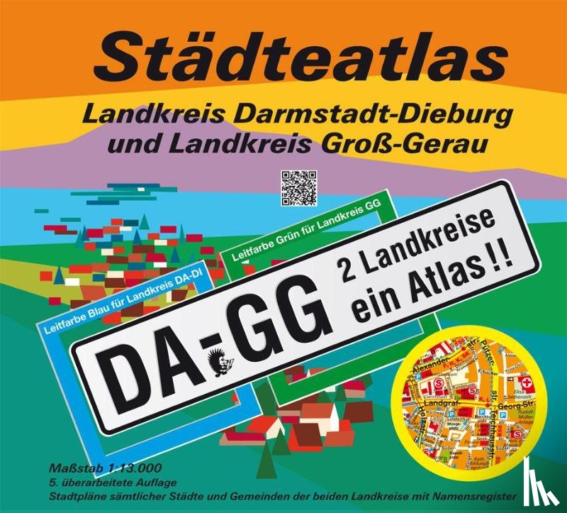 Messer, Michael - Städteatlas Landkreis Darmstadt-Dieburg und Landkreis Groß-Gerau 1:13 000