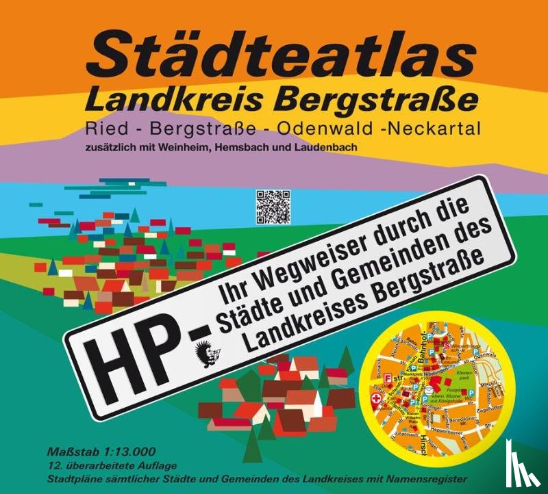Messer, Michael - Städteatlas Landkreis Bergstraße 1:13.000