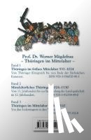 Mägdefrau, Werner - Thüringen im Mittelalter 2. Mittelalterliches Thüringen 1024 - 1130