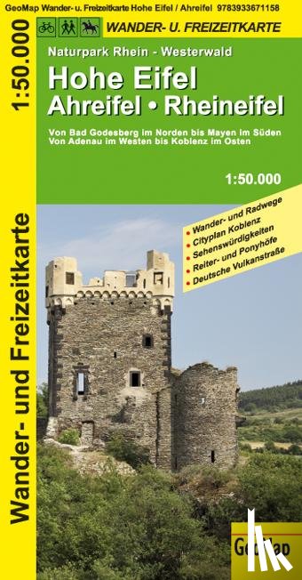  - Hohe Eifel - Ahreifel - Rheineifel 1 : 50 000. Wander- und Freizeitkarte