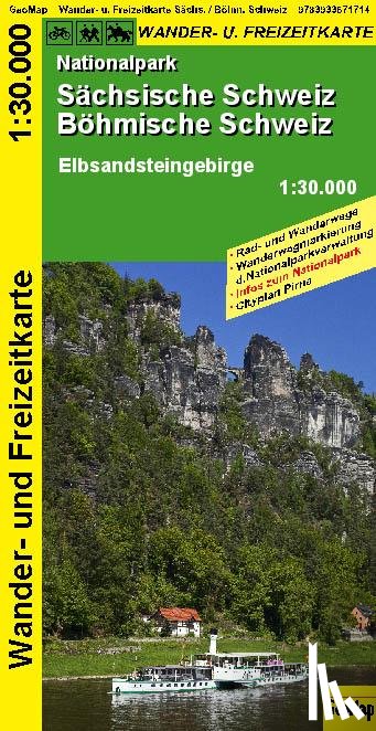  - Nationalpark Sächsische Schweiz, Böhmische Schweiz - Wanderkarte 1 : 30 000