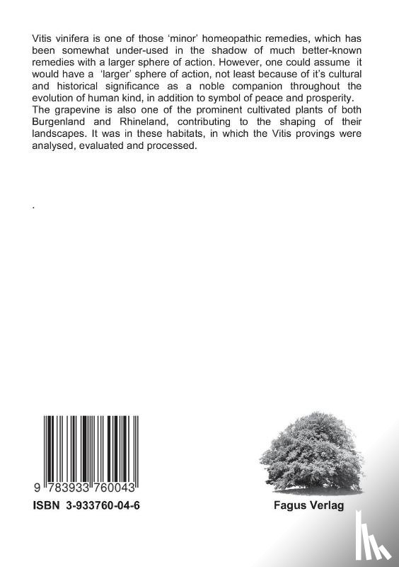 Koenig, Peter, Weiland, Jurgen, Dauz, Gerda - Vitis vinifera - Provings of Vine