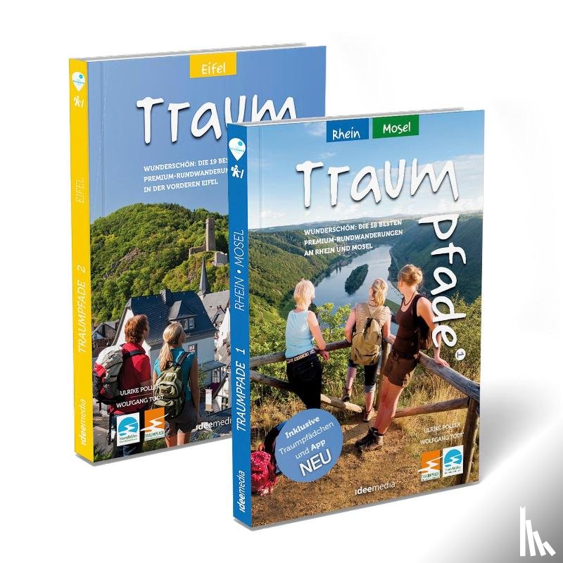 Todt, Wolfgang, Poller, Ulrike - Traumpfade Geschenk-Set. Zwei Bände mit 41 Top-Touren an Rhein, Mosel und in der Eifel. Detail-Karten, GPS-Daten und Höhenprofile.