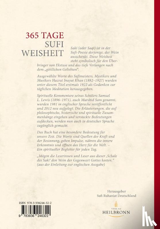 Inayat Khan, Hazrat, Lewis, L. Samuel, Straub, Maria Magdalena - 365 Tage Sufi-Weisheit