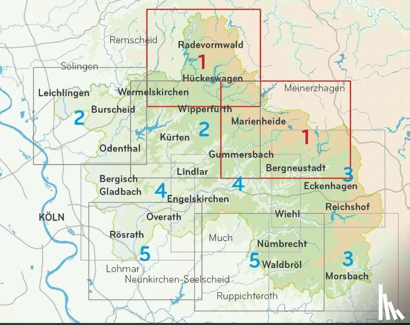  - Naturpark Bergisches Land 1:25.000