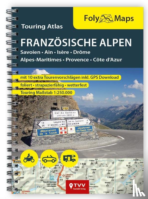  - FolyMaps Touringatlas Französische Alpen 1:250.000