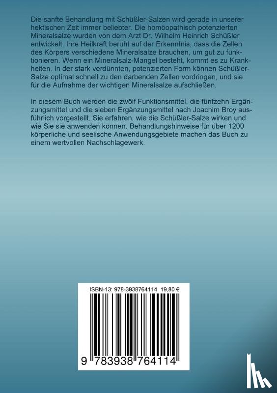 Marbach, Eva - Schussler-Salze Hausapotheke