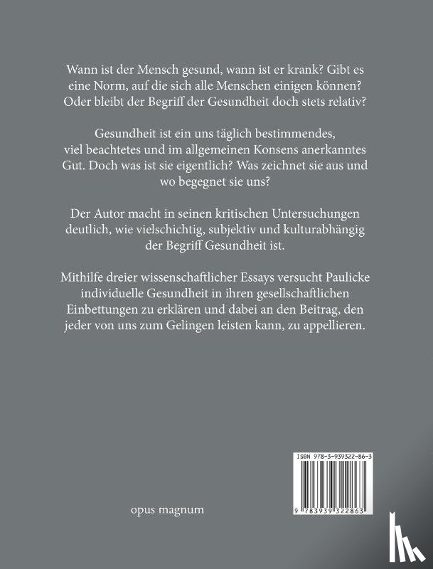 Paulicke, Denny - Was ist Gesundheit?