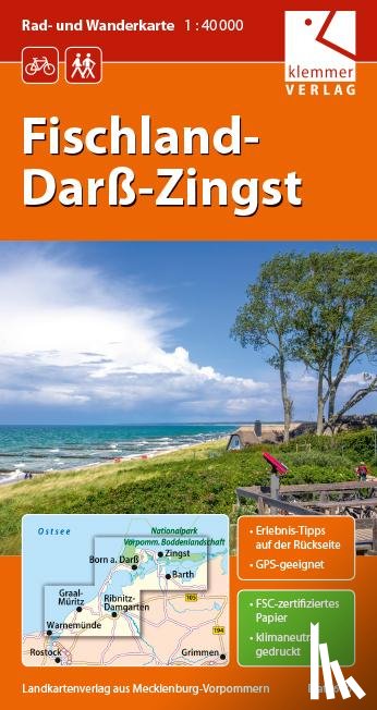  - Rad- und Wanderkarte Fischland-Darß-Zingst 1 : 40 000