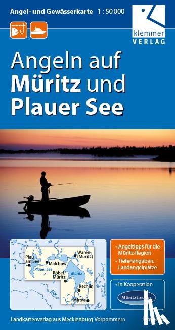  - Angel- und Gewässerkarte Müritz und Plauer See 1:50.000