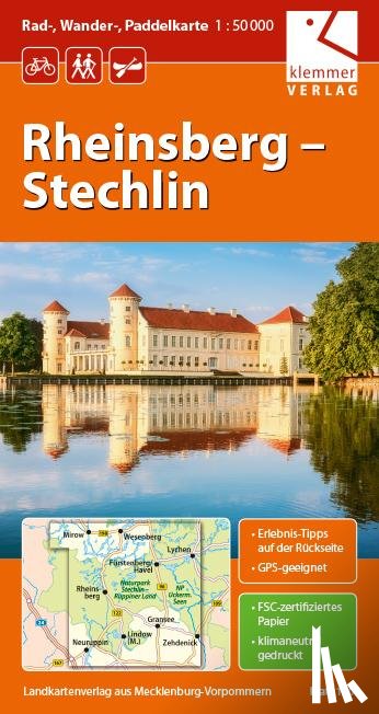  - Rad-, Wander und Paddelkarte Rheinsberg - Stechlin
