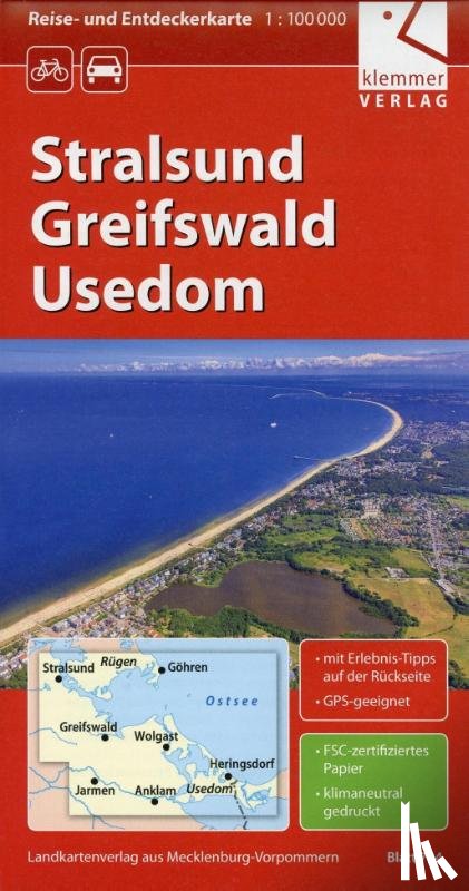  - Reise- und Entdeckerkarte Stralsund, Greifswald, Usedom 1 : 100 000