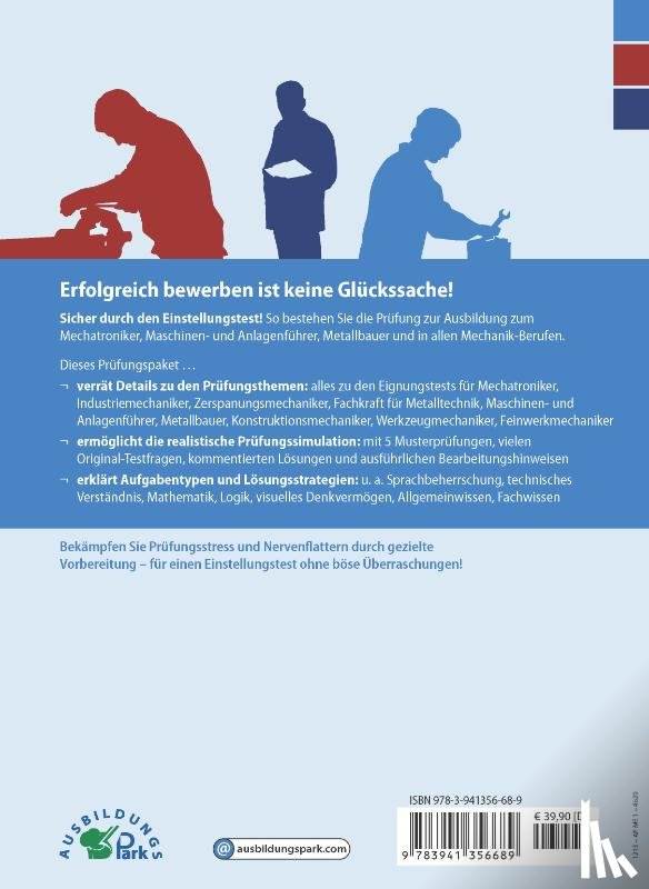 Guth, Kurt, Mery, Marcus - Der Eignungstest / Einstellungstest zur Ausbildung zum Mechatroniker, Industriemechaniker, Zerspanungsmechaniker, Teilezurichter, Maschinen- und Anlagenführer, Metallbauer