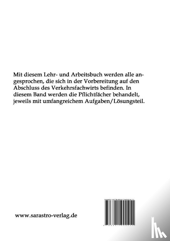 Padberg, Thomas - Verkehrsfachwirt - Das prufungsrelevante Wissen
