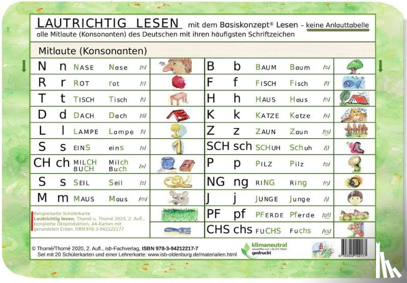 Thomé, Günther, Thomé, Dorothea - Lautrichtig lesen mit dem Basiskonzept® Lesen