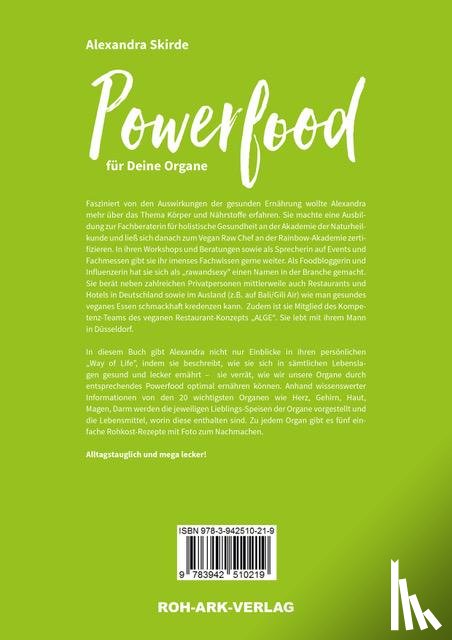 Skirde, Alexandra - Powerfood für deine Organe