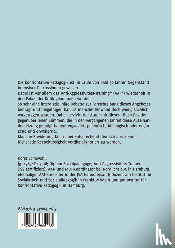 Schawohl, Horst - Zur Kritik am Anti-Aggressivitats-Training