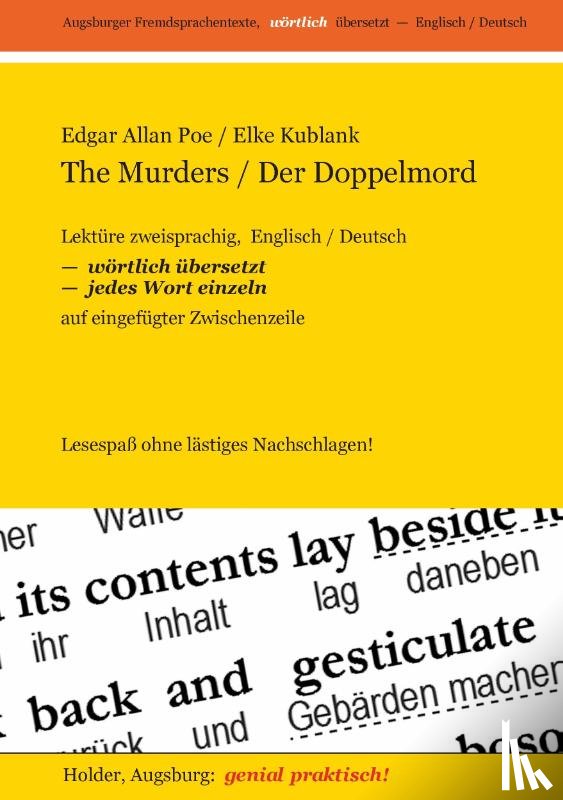 Poe, Edgar Allan - The Murders / Der Doppelmord -- Lekture Zweisprachig, Englisch / Deutsch,