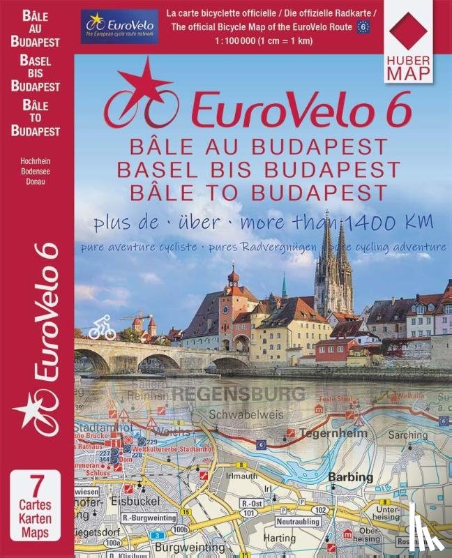  - Eurovelo 6 Basel - Budapest pack of maps