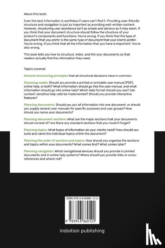 Achtelig, Marc - Technical Documentation Best Practices - Planning and Structuring Helpful User Assistance