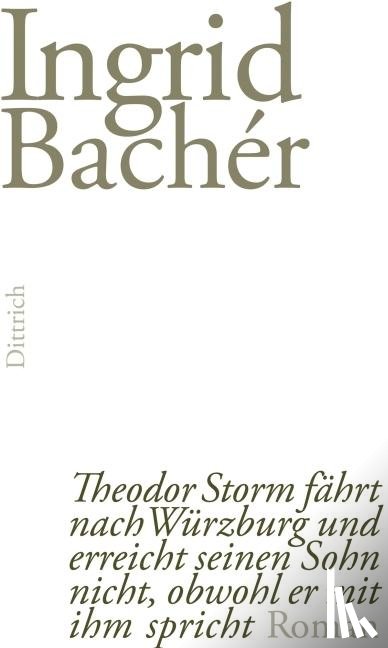 Bachér, Ingrid - Theodor Storm fährt nach Würzburg und erreicht seinen Sohn nicht, obwohl er mit ihm spricht