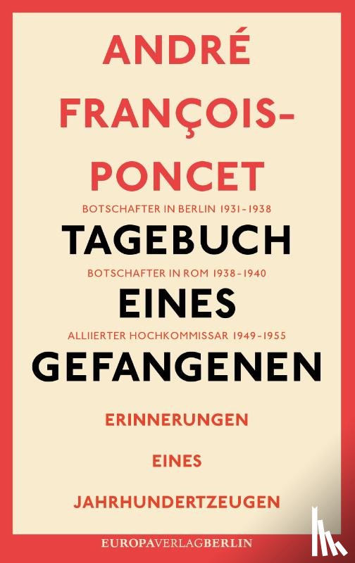 François-Poncet, André - Tagebuch eines Gefangenen