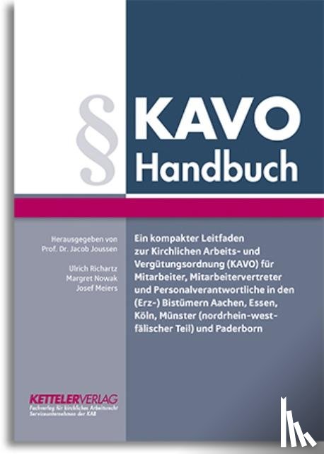 Richartz, Ulrich, Nowak, Margret, Meiers, Josef - KAVO Handbuch