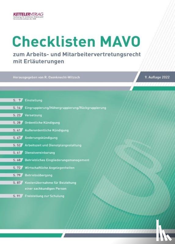  - Checklisten MAVO