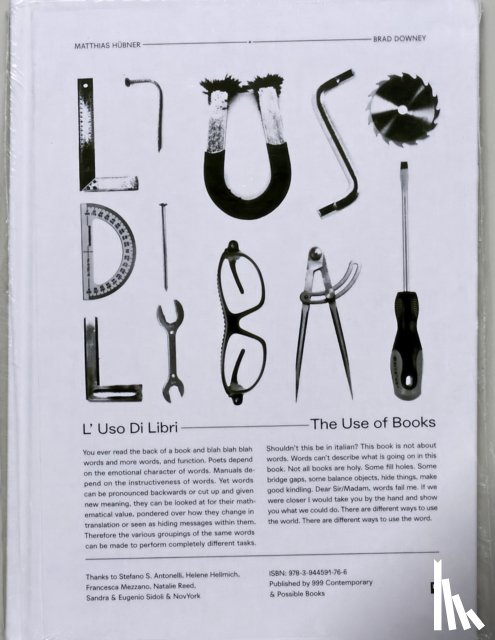 Downey, Matthias, Downey, Brad - L'Uso Di Libri – The Use of Books
