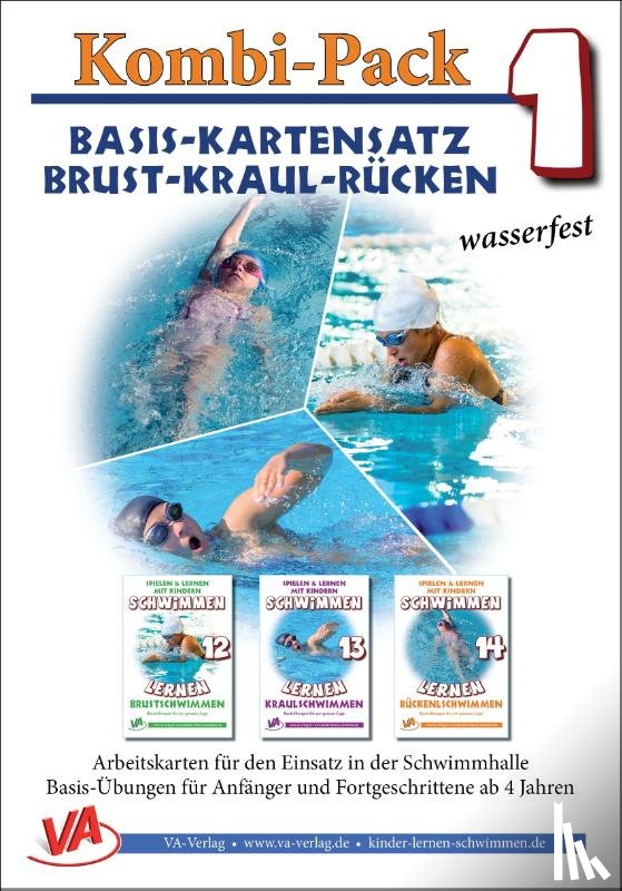 Aretz, Veronika - Basis-Kartensatz Brust-Kraul-Rücken, wasserfest