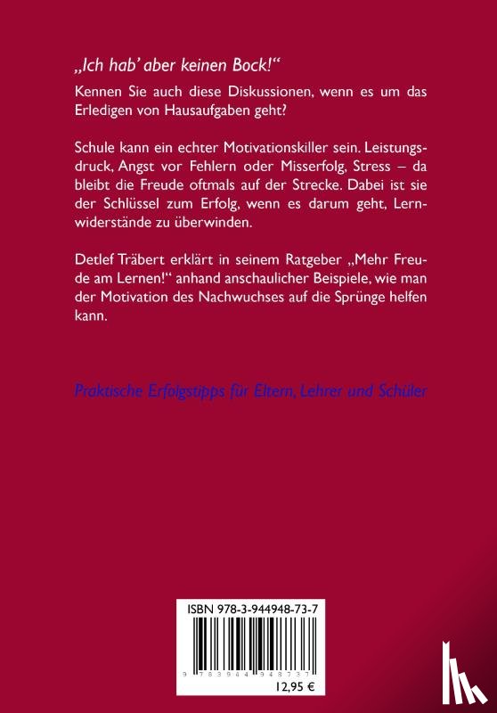 Träbert, Detlef - Mehr Freude am Lernen!